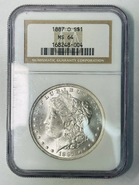 1887-O Morgan Silver Dollar NGC MS-64 White!