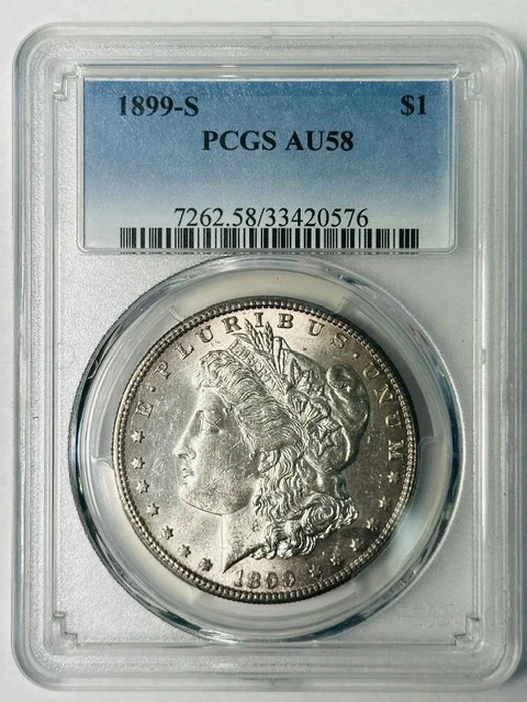 1899-S Morgan Silver Dollar PCGS AU-58